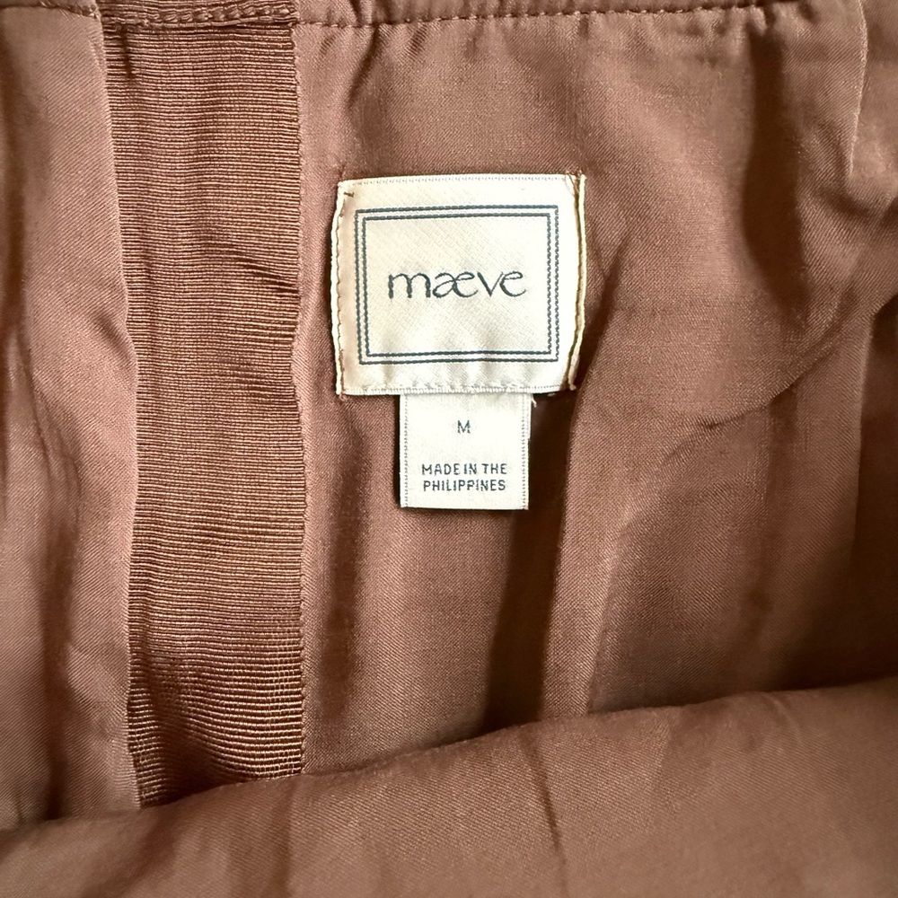 Maeve Faux-Suede Whipstitch A-Line Mini Skirt - Picture 6 of 6